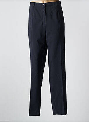 Pantalon droit tissage crêpe taille haute bleu PIER BÉ femme