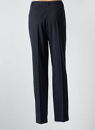 Pantalon droit tissage crêpe taille haute bleu PIER BÉ femme