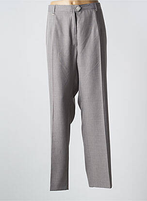 Pantalon droit taille à pinces taille normale gris RICHY femme
