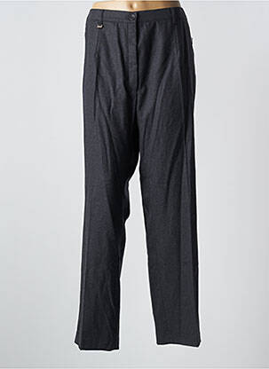 Pantalon droit taille à pinces taille haute gris RICHY femme