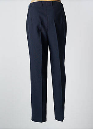 Pantalon droit taille à pinces taille haute bleu RICHY femme