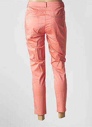 Pantalon 7/8 tissage popeline taille normale orange THALASSA femme
