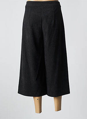 Pantacourt taille haute taille haute noir QUATRE VINGT JOURS femme