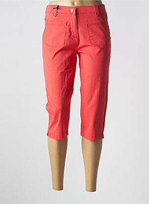 Corsaire tissage popeline taille normale rouge THALASSA femme