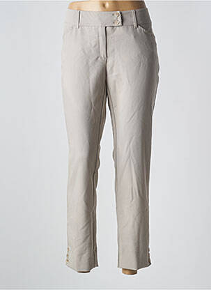 Pantalon 7/8 beige QUATRE VINGT JOURS pour femme