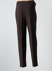 Pantalon slim marron FICELLE pour femme seconde vue