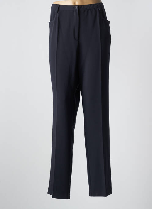 Pantalon droit stretch taille normale bleu FRANCOISE DE FRANCE femme