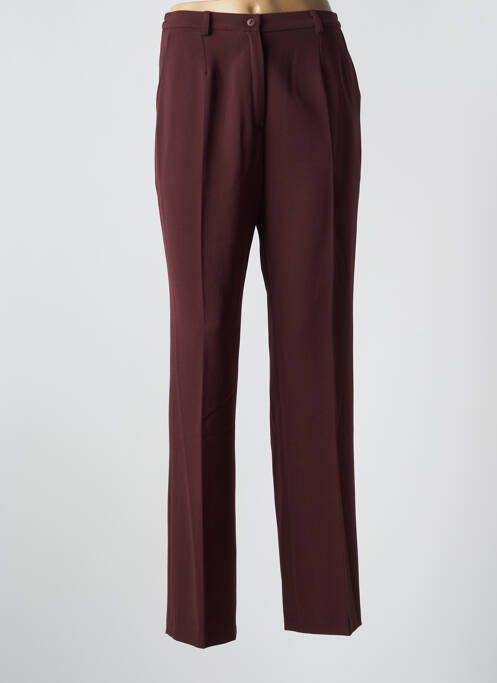 Pantalon droit marron GUY DUBOUIS pour femme