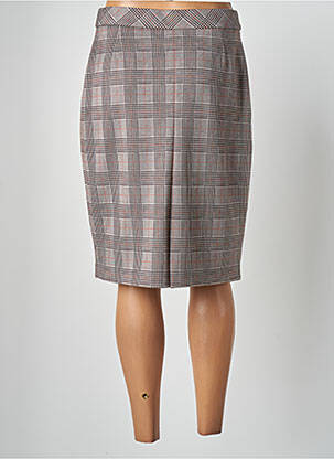 Jupe mi-longue stretch marron MERI & ESCA femme
