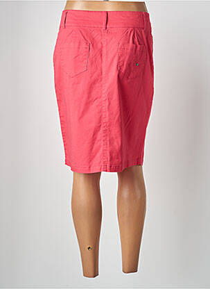 Jupe mi-longue coupe droite rose THALASSA femme