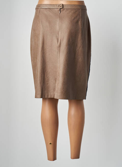 Jupe mi-longue marron MERI & ESCA pour femme
