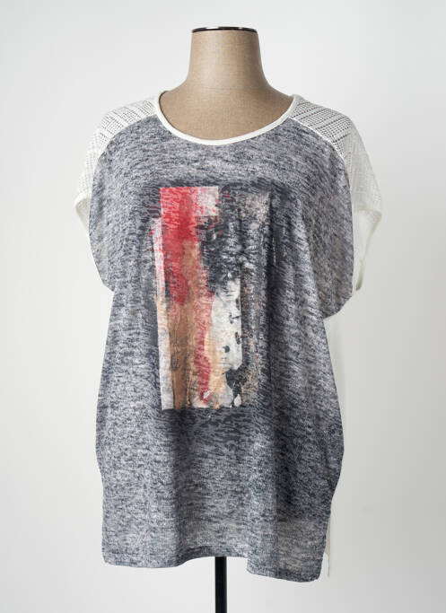 T-shirt gris MERI & ESCA pour femme