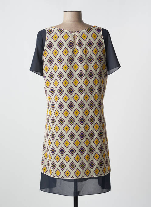 Robe courte bleu QUATRE VINGT JOURS pour femme