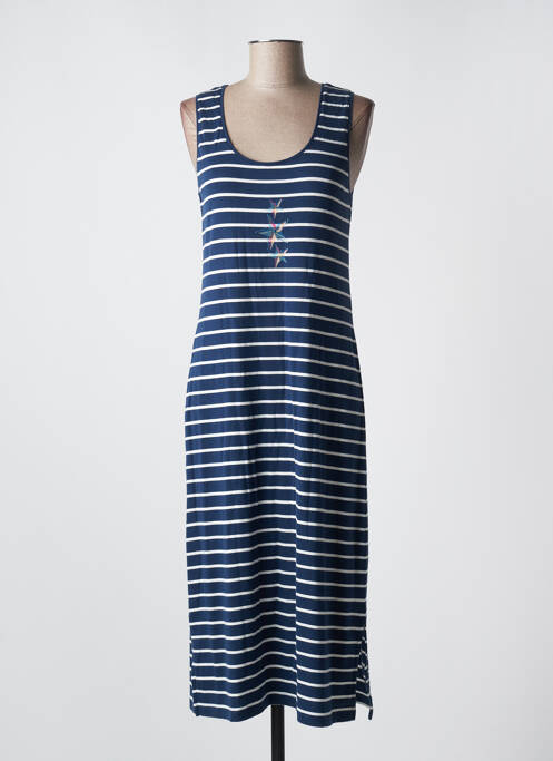 Robe mi-longue bleu THALASSA pour femme