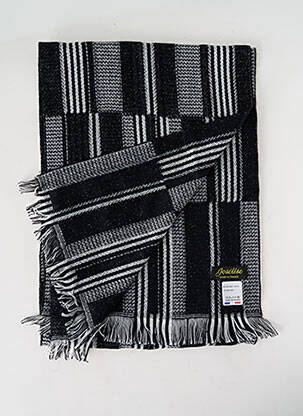 Echarpe imprimé fantaisie noir JOSÉLISE femme