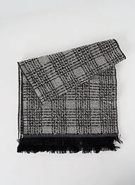 Echarpe imprimé fantaisie noir JOSÉLISE femme
