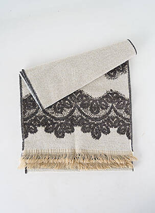 Echarpe imprimé fantaisie beige JOSÉLISE femme