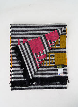Echarpe imprimé fantaisie noir JOSÉLISE femme
