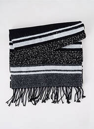 Echarpe imprimé fantaisie noir JOSÉLISE femme