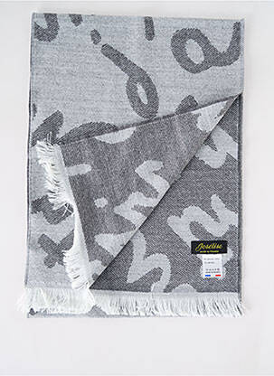 Echarpe imprimé fantaisie gris JOSÉLISE femme