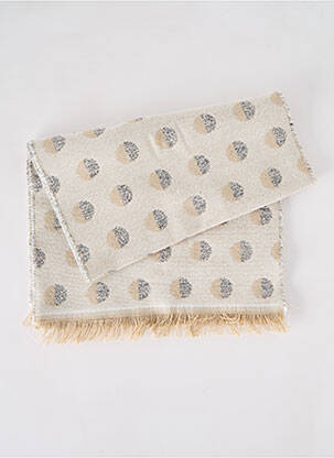 Echarpe imprimé fantaisie beige JOSÉLISE femme