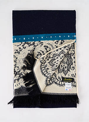 Echarpe imprimé fantaisie bleu JOSÉLISE femme