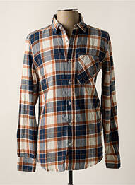 Chemise manches longues poches bleu KAPORAL homme