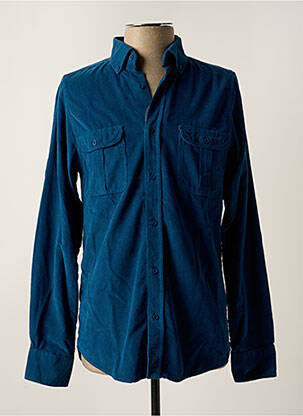 Chemise manches longues poches bleu CARLOS CORDOBA homme