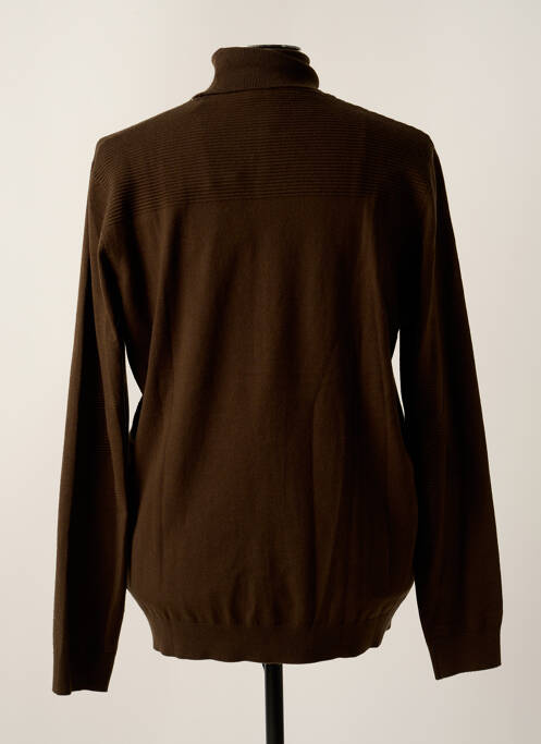 Pull col roulé vert KAPORAL pour homme