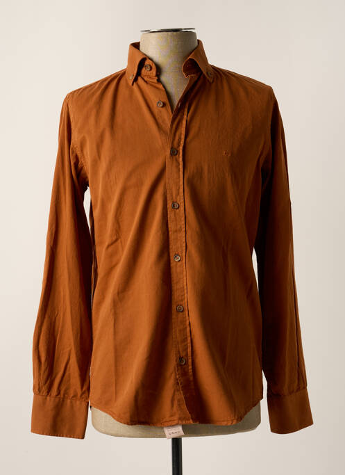 Chemise manches longues orange CARLOS CORDOBA pour homme