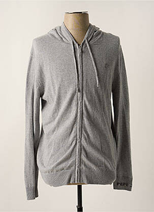 Gilet manches longues tissage chiné gris PEPE JEANS homme