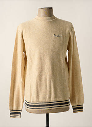 Pull stretch manches longues beige PEPE JEANS homme