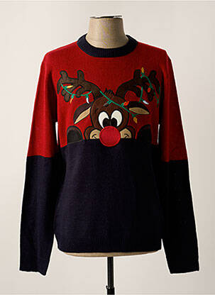 Pull stretch manches longues rouge ONLY&SONS homme
