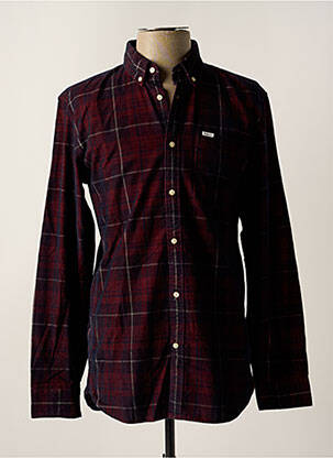 Chemise manches longues poches rouge PEPE JEANS homme