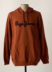 Sweat-shirt à capuche marron PEPE JEANS pour homme seconde vue