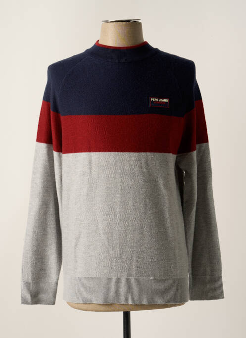 Pull stretch manches longues bleu PEPE JEANS homme