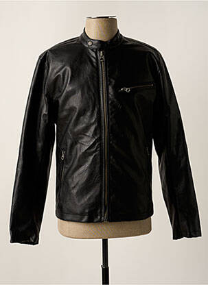 Veste simili cuir noir PEPE JEANS pour homme