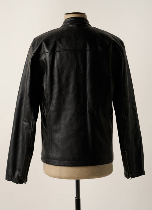 Veste simili cuir noir PEPE JEANS pour homme