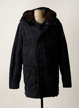 Parka manches longues a capuche bleu RED POINT homme