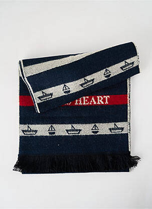 Echarpe imprimé fantaisie bleu JOSÉLISE femme