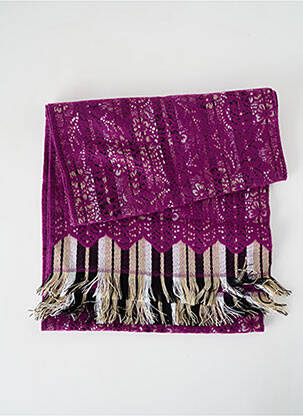 Echarpe imprimé fantaisie violet JOSÉLISE femme