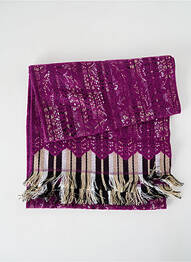 Echarpe imprimé fantaisie violet JOSÉLISE femme