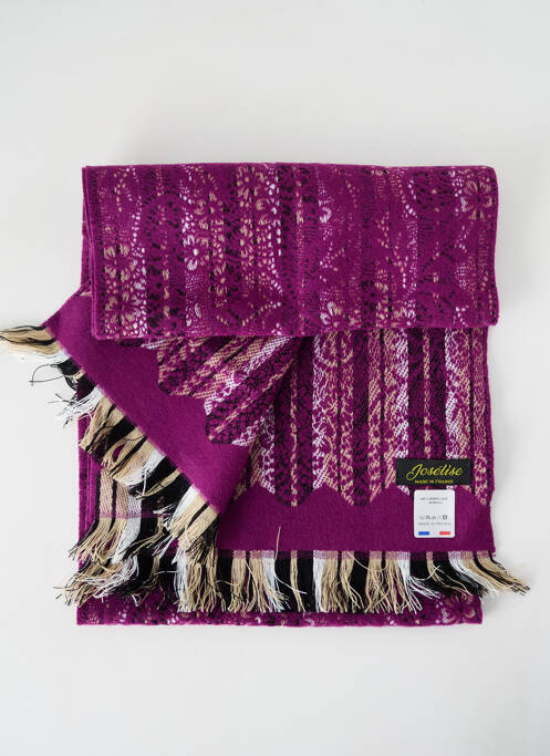 Echarpe violet JOSÉLISE pour femme