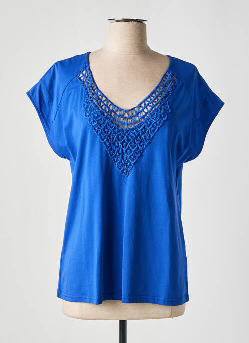 T-shirt bleu ACBELLE pour femme