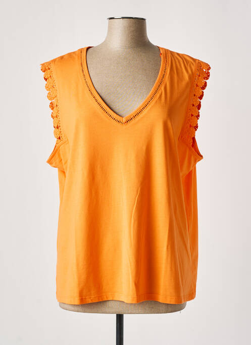 T-shirt orange JULIE GUERLANDE pour femme