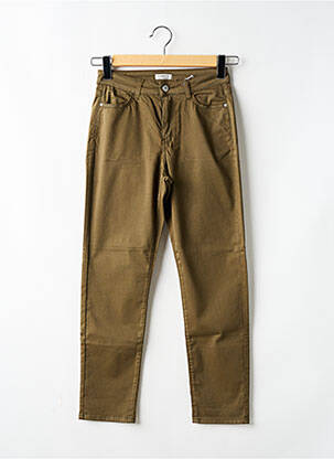 Pantalon slim poches marron KANOPE femme
