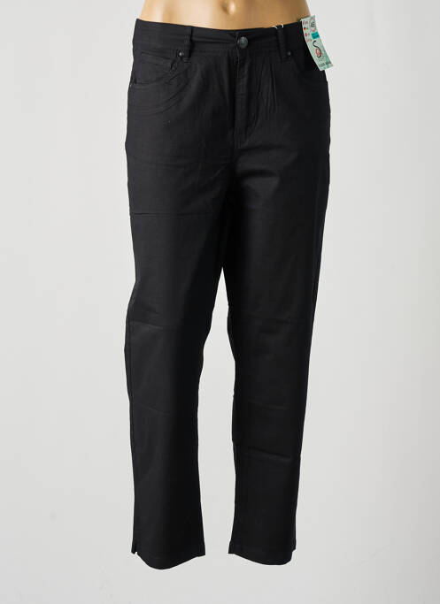Pantalon droit taille élastique noir S.QUISE femme