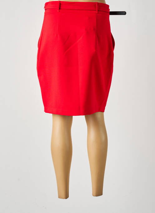 Jupe mi-longue rouge HIPPOCAMPE pour femme