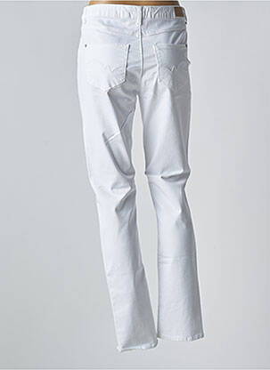 Pantalon slim taille haute taille haute blanc KANOPE femme