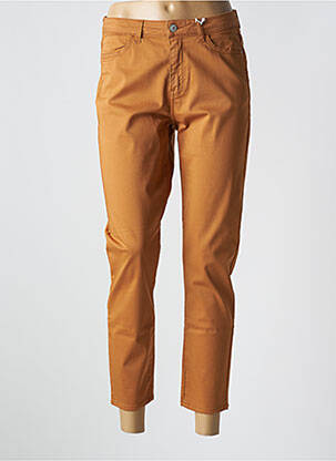 Pantalon 7/8 stretch taille normale orange KANOPE femme